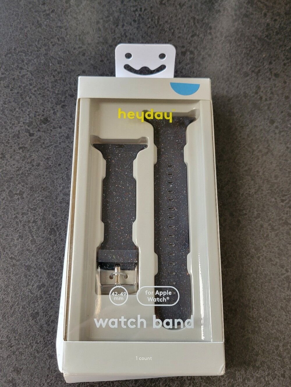 Apple Watch Soft Silicone Band 42-49mm - heyday Black Speckle New